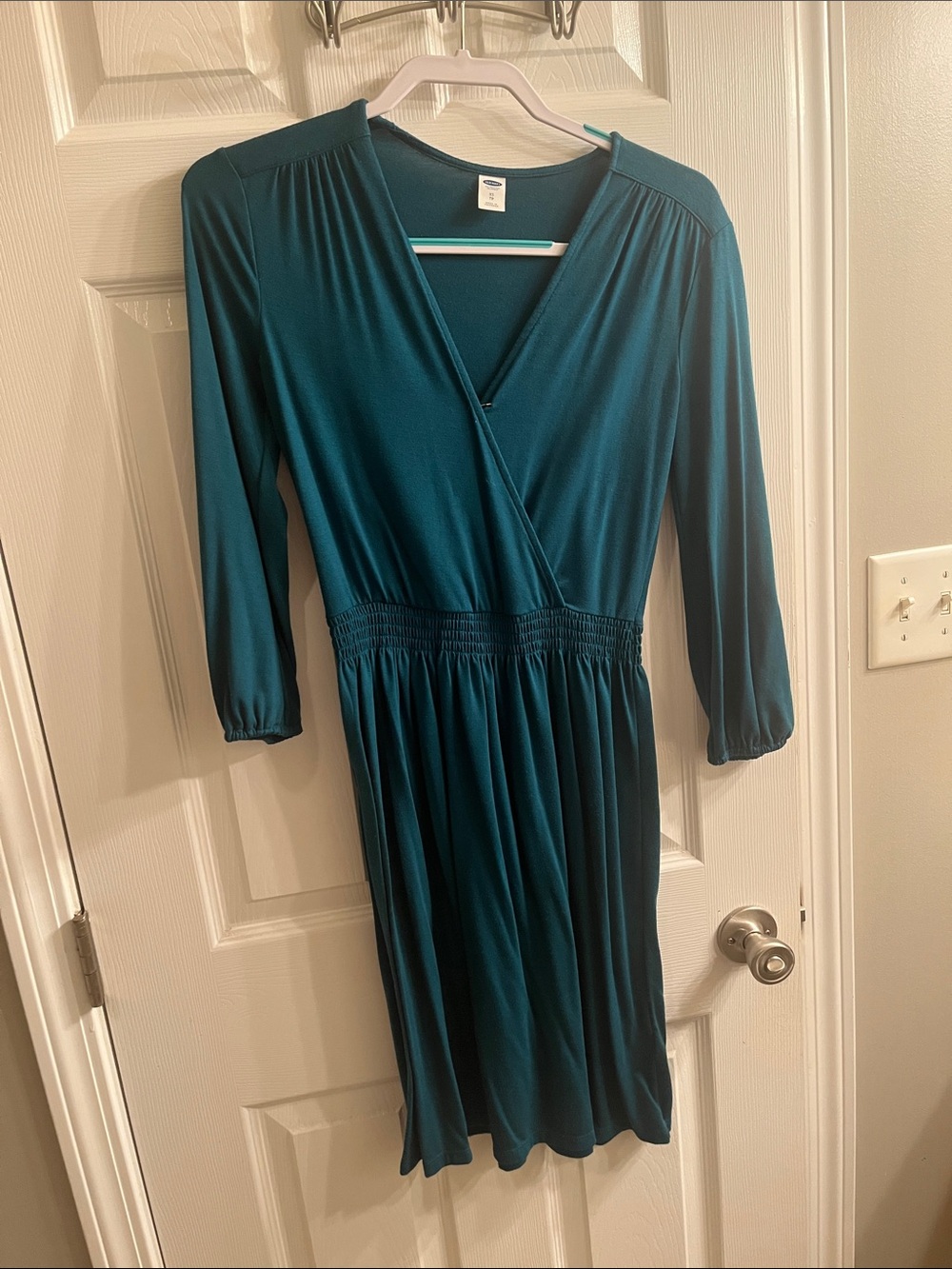Old Navy Teal Wrap Top Dress